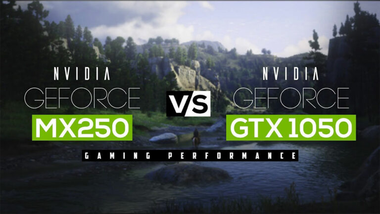 nvidia mx250 vs gtx 1050 laptop